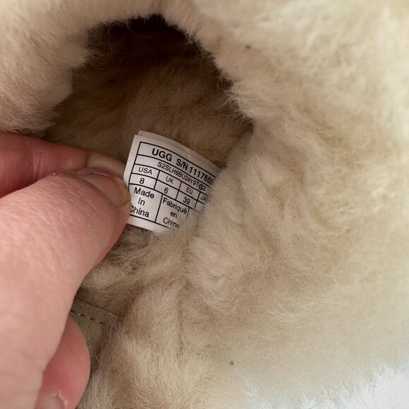 Women's 100% UGG Brand 1117659 Cozy Cream Knit Soft Slipper Shoes Size 8 - Picture 7 of 7